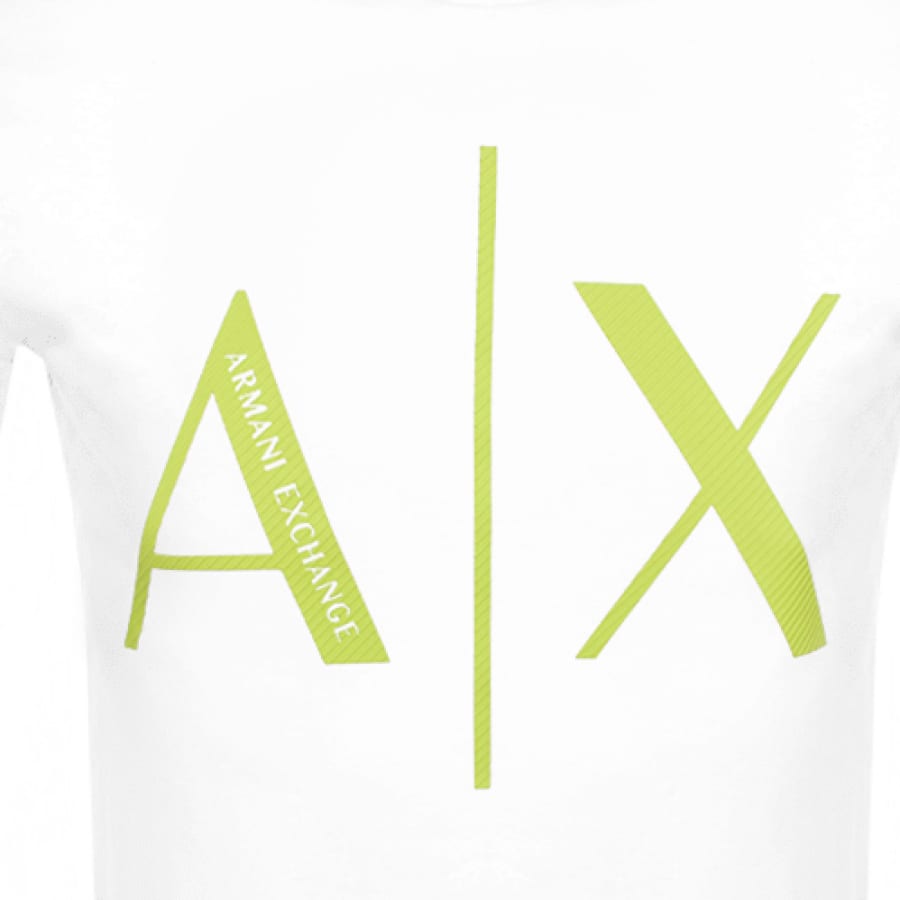 Alternative Image for ProductArmani Exchange Crew Neck Logo T Shirt White3